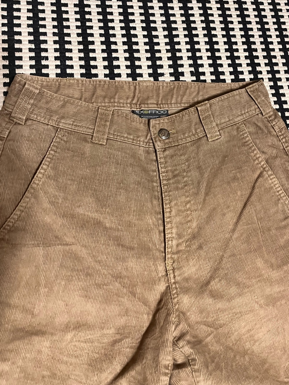 ExOfficio Men’s Corduroy Pants in Tan